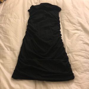 Black Bodycon Strapless Dress